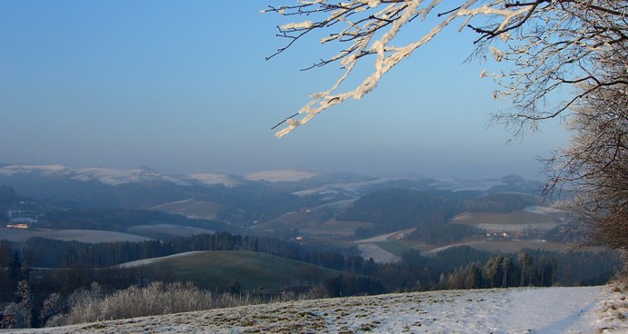 Blick vom Glanzenriegel, 686 m, Bucklige Welt